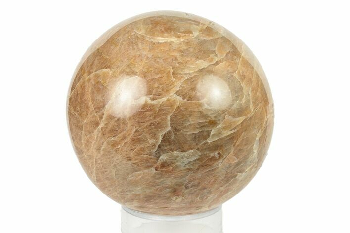 Polished Peach Moonstone Sphere - Madagascar #252018